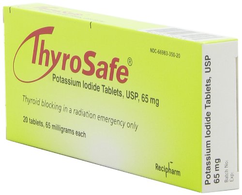 Thyrosafe potassium iodide packaging side view